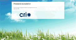 Desktop Screenshot of friesland.recreatief.nl