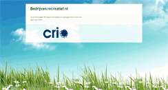 Desktop Screenshot of bedrijven.recreatief.nl