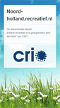Mobile Screenshot of noord-holland.recreatief.nl