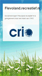 Mobile Screenshot of flevoland.recreatief.nl