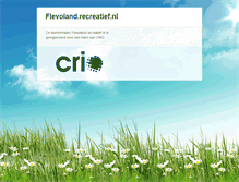 Tablet Screenshot of flevoland.recreatief.nl