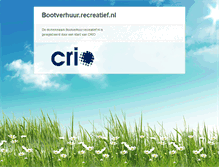 Tablet Screenshot of bootverhuur.recreatief.nl