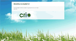 Desktop Screenshot of drenthe.recreatief.nl